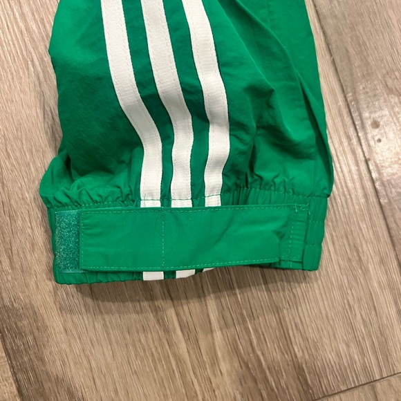 Adidas Green Sweatpants with Signature Stripes - Picture 4 of 5
